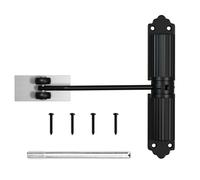Vurlexat Automatic Door Closer, Zinc Alloy Safety Spring Door Closer 20-60kg Closing Door Hinge, Adjustable Gate Spring Closer for Commercial & Home Use with Screws(Black)