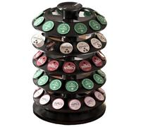 Vurlexat Coffee Capsule Holder for Nesp Vertuoline Cafe Pods, 360° Rotating Coffee Pods Storage Organizer Stand Compatible with Nespresso Vertuo Line Capsules, Holds 60 Pods(Black)