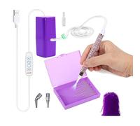 Vurlexat Electric Diamond Paint Pen, Vacuum Diamond Art Painting Pen with Diamond Storage Tray, Rechargeable Diamond Art Paint Accessories Long-Lasting and Stable Tools(Purple)
