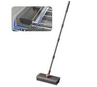 Vurlexat Multi-Angle Floor Scrub Brush with Long Handle, 4-in-1 Carpet Scrubbing Brush with 360° Rotation Head, Groove Cleaning Brush for Bathroom Bedroom Use