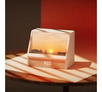 Vurlexat Wake-up Light Sunrise Alarm Clock, Type-C Charge Bedside Lamp with Sunrise Sunset Simulation, 12 White Noise Sleep Aid, Bluetooth Speaker, Remote Control, Time Display, 6 Weather Animation