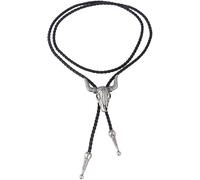 Vurotry Bolo Tie for Men Women Western Cowgirl Necklace Cowboy Ties Native American Leather Necktie Vintage Rodeo Long Necklace Exquisite Western Tie Accessories, adjustable, Polyester, No Gemstone