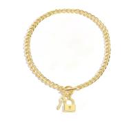 Vurotry Gold Lock Necklace for Women Key Lock Necklace Gold Hanging Key Necklaces Bold Declaration of Fashion Thick OT Buckle Padlock Necklaces Jewelry, 16.6 IN, Metal, No Gemstone