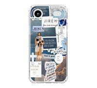 Vusbvelnot Blue Christian Aesthetic Phone Case Compatible with iPhone Air, Jesus Lamb God Phone Cover for iPhone Air