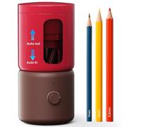 VUSIGN Electric Pencil Sharpener with 5 Adjustable Settings for Artists, Fully Automatic Sharpener for 6.9-11.2mm Pencils, Auto in & Out, Rechargeable Hands-Free Pencil Sharpener for School Classroom