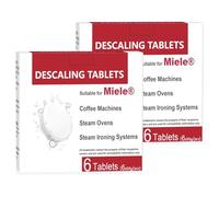 VUTEE Descaling Tablets Suitable for Miele Coffee Machines, Steam Ovens, Steam Ironing Systems (12 Count)