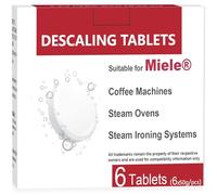 VUTEE Descaling Tablets Suitable for Miele Coffee Machines, Steam Ovens, Steam Ironing Systems (6 Count)