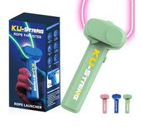 Vutlace Electric String Rope Launcher, Lasso String Shooter for Kids,Rope Launcher Propeller,Toy for Kids and Adults - Cool Toys - Rock it Red Zip String Toy (Green)