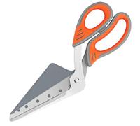 Vutyvve Pizza Scissors, Multi-Functional Kitchen Shears with Detachable Pizza Peel, Featuring Food-Grade Sharp Stainless Steel Blades and Soft-Grip Handles, 10 Inches, Grey-Orange