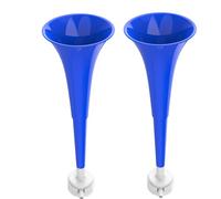 Vuvuzelas Soccer Horn Collapsible Blow Horns Noise Maker Loud Sound Sports Horn Noisemaker for Sporting Events School Graduation Games Party Supplies Favors Accessories (Blue 2PCS)
