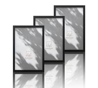 VUVUZULA Picture Frame 20 x 30 cm Black Wood Photo Frame Wooden Frame MDF Frame 20 x 30 cm Set of 3