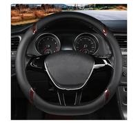VUXEEKDR Car Steering Wheel Cover, for FIAT 500/500C/500E/Abarth 500 2007-2025 Breathable Anti-slip Steering Wheel Protective Cover Cover Steering Wheel Covers Accessories,D-D
