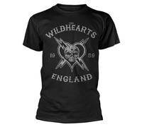 VUXKCY The Wildhearts England 1989 T-Shirt Black