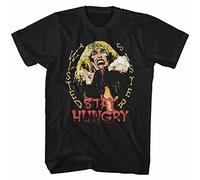 VUXKCY Twisted Sister Stay Hungry Adult T Shirt Black