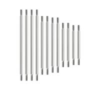 Vuzmode 12Pcs Heavy Duty Stainless Steel Link Set Suspension Links Servo Steering Link 1/10 RC Crawler, for, for Traxxas, for TRX-6 G63 6x6 Rc Suspension Arm