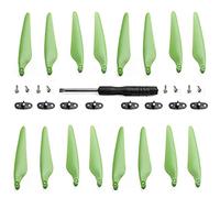 Vuzmode 16 Pieces Of Propeller, For Hubsan Zino PRO 2 H117S Aerial Four-axis Aircraft Accessories Remote Drone CW CCW Shovel And Cli Drone 9 Inch Two Blade Propeller(Green)