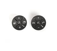 Vuzmode 1648700558 Car Multi Function Steering Wheel Key Control Knob Button Cover, for Mercedes, for Benz, W164 W251 ML GL R Class Steering Wheel Switch(BLACK BLACK)