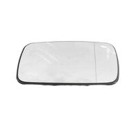 Vuzmode 1x Replacement, for Bmw, E46 Mirror Left Right Side Car Glass Heated Rearview Mirror Glass 51168250437 51168250438 Car Wing Mirror Glass(White-left)
