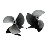 Vuzmode 2 Pairs CW CCW Nylon Propeller, For RC Model Electric Boat Dual Motors 3-Blades Props Paddle 3 * 35mm 4 * 36mm 4.8 * 55mm Boat Propeller Metal(4x36mm)