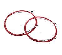 Vuzmode 2 X Throttle Shift Cable Remote Control Replaces Marine Boats Motor Parts, for YAMAHA, Boat Motor Steering System Red 8 Feet Marine Control Cable