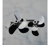 Vuzmode 2pair 3-blade Paddle Dia 26/28/30/32/40/48mm Full Immersion Propeller CWCCW PC Prop For RC Boat DIY Modified Part Boat Propeller Metal(32x3mm)
