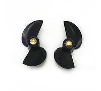 Vuzmode 2Pairs 2 Blades Copper Core Propeller M3 Threaded Dia 36mm CW/CCW Paddle Props Spare Parts For RC Boat Ship Model 3mm Shaft Boat Propeller Metal