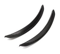 Vuzmode 2pcs 24.5cm Universal Car Fender Flares Mud Flaps Splash Guards Arch Wheel Eyebrow Lip Car Truck SUV Carbon Fiber Mud Flap Set