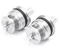 Vuzmode 2Pcs 37mm CNC Front Shock Absorber, fork Bolts Screw Cover Cap Adjusters Silver, for CBR250R Model Motorbike Motorcycle Front Fork Cap