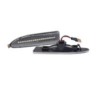 Vuzmode 2pcs Amber Car Dynamic Turn Signal Lights Side Marker Fender Blinker Indicator Lamp, for Jaguar, X-Type 2002 2003 2004-2009 Automotive Side Signal Light(2PCS Dynamic Crystal)