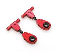 Vuzmode 2Pcs Metal Front Upper Suspension Arms Swing Arm, for Tamiya, for TT-02 TT02 TT02T 1/10 RC Car Rc Suspension Arm(Red)