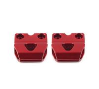 Vuzmode 2Pcs Red Motorcycle Brake Line Hose Clamp Holder Aluminum XR400 CRM250AR CRF450R CR80R CRF250F Motorcycle Hose Support Clamp