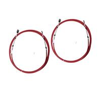 Vuzmode 2pcs Red Throttle Shift Remote Control Cable, for YAMAHA, Outboards - 16 Feet 4.87 Meter Marine Control Cable