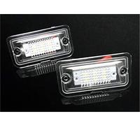 Vuzmode 2x LED Licence Number Plate Light White Canbus, for MB W203 C-Class Saloon C209 CLK R230 SL R199 SLR License Plate Bulbs