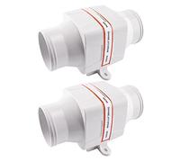 Vuzmode 3" 75mm 130CFM In Line Bilge Blower Fan DC 12V 24V 4 Blade Marine Boat RV Air Exhaust White SFIB1 130 01 SFIB2 130 01 Marine Engine Blower(24V 2Pieces)