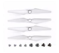 Vuzmode 4 Pcs 9450S Propeller Quick Release Blades Replacement Props Wing Accessories Spare Parts, For DJI Phantom Pro Advanced Drone Drone 9 Inch Two Blade Propeller(White)
