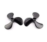 Vuzmode 4PCS 4mm 3-blades Propellers Nylon Paddle For RCBait Boat Positive &Reverse OD 48mm Propeller DIY Underwater Robot Parts Boat Propeller Metal