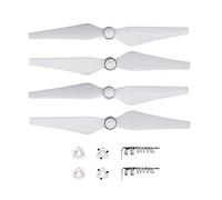 Vuzmode 4pcs 9450S Propeller Quick Release Blade CC CW Props Wing With Mount Base Spare Parts, For DJI Phantom 4 PRO 4a Advanced Drone Drone 9 Inch Two Blade Propeller(White)