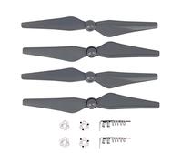 Vuzmode 4pcs 9450S Propeller Quick Release Blade CC CW Props Wing With Mount Base Spare Parts, For DJI Phantom 4 PRO 4a Advanced Drone Drone 9 Inch Two Blade Propeller(Grey)