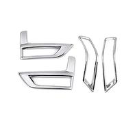 Vuzmode 4Pcs Chrome Front Rear Fog Light Cover Bumper Reflector Frame, for NISSAN, Rogue, for X-TRAIL, T32 2017-2020 Fog Light Trim