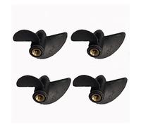 Vuzmode 4PCS M4 2 Blades Propeller With Copper Core Nylon Semi-impregnated Positive/Reverse, For RC Boat Models Parts Boat Propeller Metal(D45xP31.5mm positive)