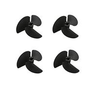 Vuzmode 4PCS RC Boat 3-blade Nylon Propeller Diameter 36mm/47mm/52mm/55mm/57mm Marine Paddle With 4mm/4.76mm Shaft Hole Plastic Props Boat Propeller Metal(4x57mm)