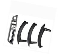 Vuzmode 4PCS Set LHD RHD Carbon Fiber Texture Car Left Right Inner Interior Door Pull Handle Trim Cover, for BMW, E70 E71 X5 X6 Replacement Door Panel Handle(BLACK RHD-CF-Standard)