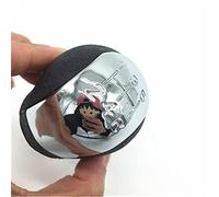 Vuzmode 5/6 Speed Chrome ABS Gear Stick Shift Lever Shifter Head, for Opel, for Vauxhall, for Vectra C for B for Corsa for Astra T07 Gear Shift Knob(Black 12345r)