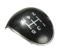 Vuzmode 5-Speed Car Gear Shift Knob, for Ford, for Focus ST 2012-2015, for Fiesta 2013-forward Cap Top Cover Emblem Badge Replacement Car interior shift lever(Black)