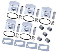 Vuzmode 5 x Piston 42mm Pin Ring Bearing, for Husqvarna, 340 345 350 346 XP, for JONSERED, 2141 2145 2150 Chainsaw Muffler Gasket 503907371 Piston Ring