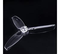 Vuzmode 5042 5X4.2X3 3-Blade PC Propeller, For RC FPV Racing Freestyle 5inch Drones 2205 2306 Drone 9 Inch Two Blade Propeller(2Pairs Clear)