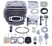 Vuzmode 54mm Cylinder Piston Kit, For Husqvarna 288XP 181 281 288 Chainsaw 503506301 Intake Decompression Valve Choke Rod Chain Trimmer Piston
