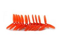 Vuzmode 5Pairs 3050 3X5X3 3-Blade Propeller, For RC 130mm 140mm 3inch Toothpick Cinewhoop Ducted Drone 1404 1306 1507 Brushless Motor Drone 9 Inch Two Blade Propeller(5Pairs Red)
