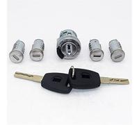 Vuzmode 5pcs Complete Set Ignition Door Trunk Lock With SIP22 Blade Keys Barrel Cylinder, for Fiat, Doblo Cargo Punto Panda 2001-2016 Door Lock Barrel Cylinder with Keys