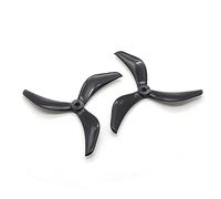 Vuzmode 5X4.3X3 3-Blade Propeller, For RC FPV Racing Freestyle 5inch Drones Drone 9 Inch Two Blade Propeller(6Pairs Black)